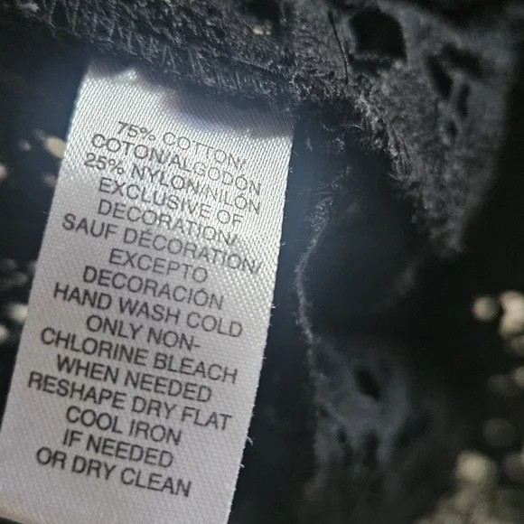 Loft Lace V-Neck Blouse Women Petite M - Picture 4 of 4